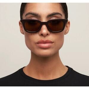 OTRA Eyewear Nia Sunglasses Chocolate Brown Tinted Wayfarer UV Retro Luxe Shades